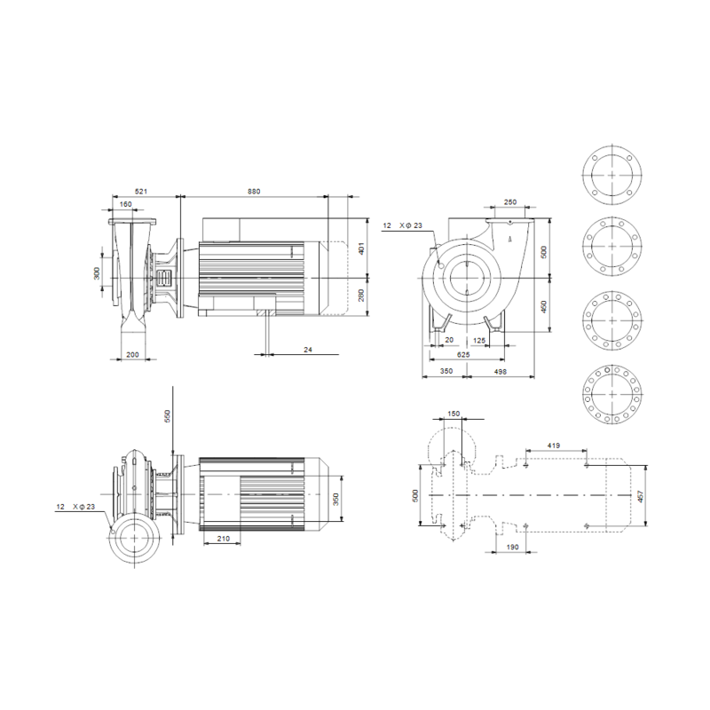 Насос Grundfos NB 250-400/349 AF1ABQQE (арт. 99535874)