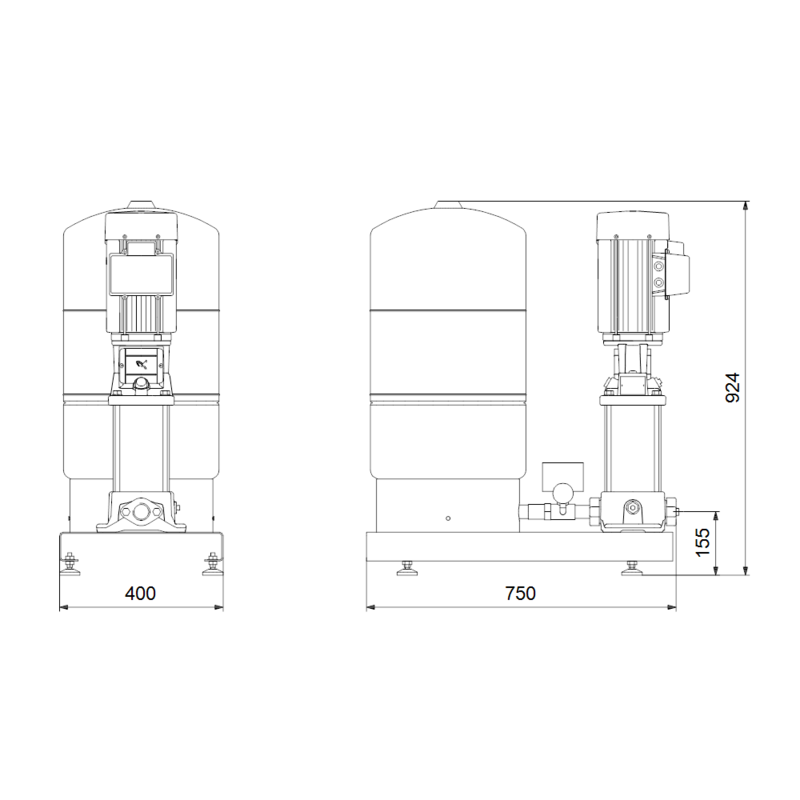 Насосная станция Grundfos HYDRO SOLO-S CR 1-4 HQQE (арт. 96471831)