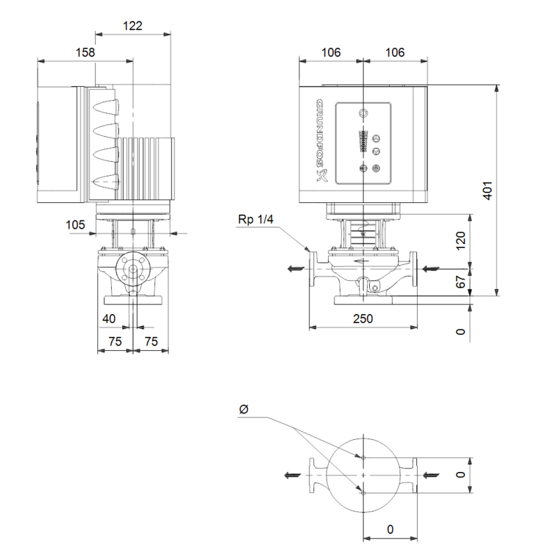 Насос Grundfos TPE 40-50/2 A-F-A-BQQE (арт. 98525620)