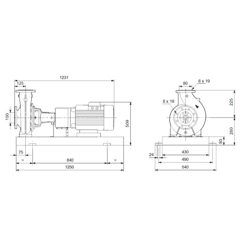 Насос Grundfos NK 80-160/151 A2-F-A-E-BAQE (арт. 97830147)