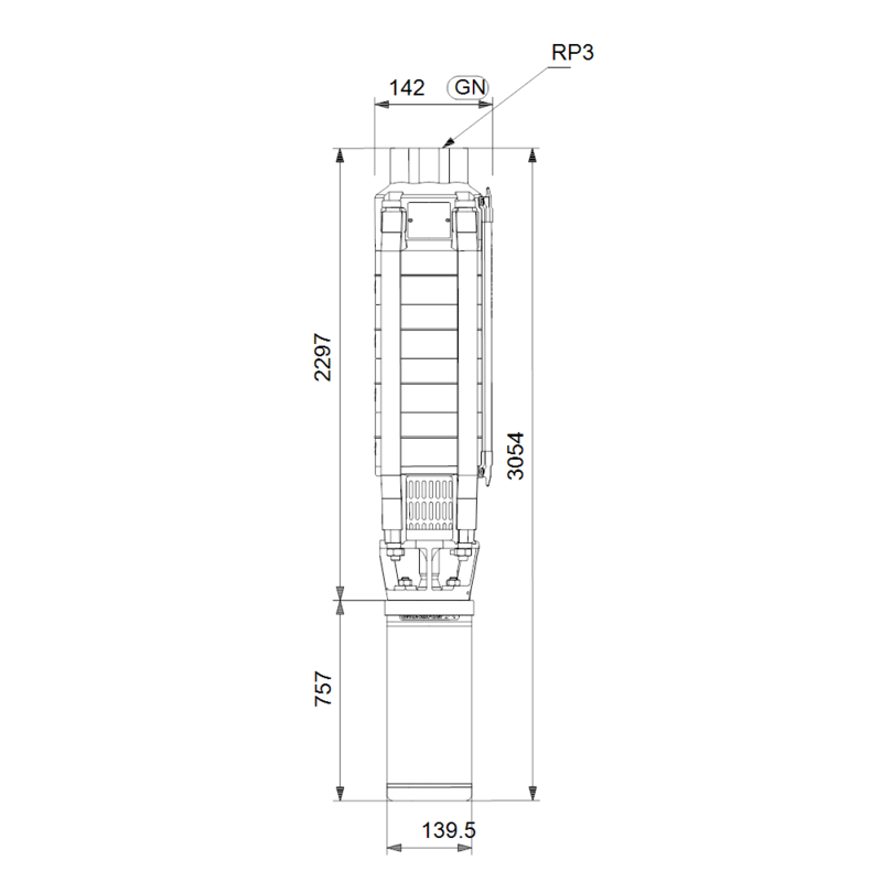 Насос Grundfos SP 30-21 (арт. 13A01921)