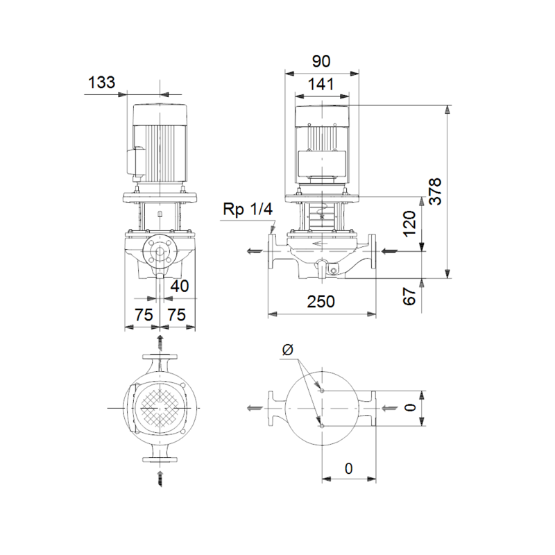 Насос Grundfos TP 40-80/2 A-F-A-BQQE (арт. 98282358)