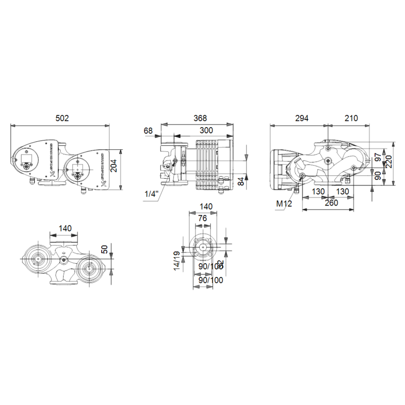 Насос Grundfos MAGNA3 D 32-120 F (арт. 97924454)