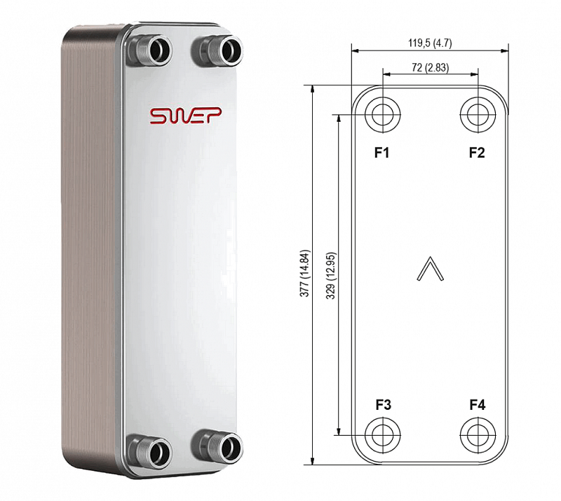 Теплообменник Swep B17