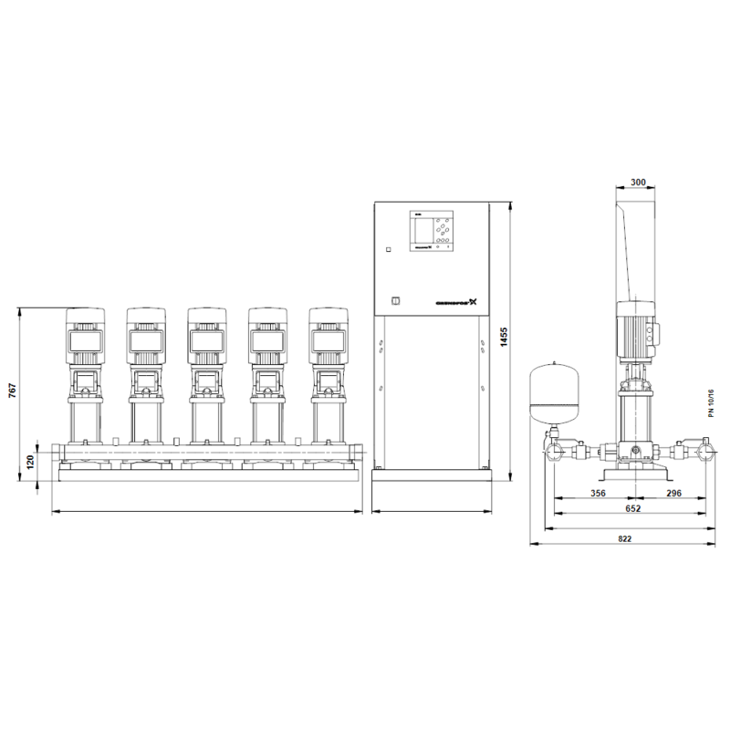 Насосная станция Grundfos HYDRO MPC-F 5CR3-15 (арт. 97520878)