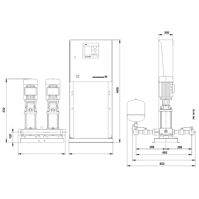 Насосная станция Grundfos HYDRO MPC-F 2CR5-5 (арт. 97520702)