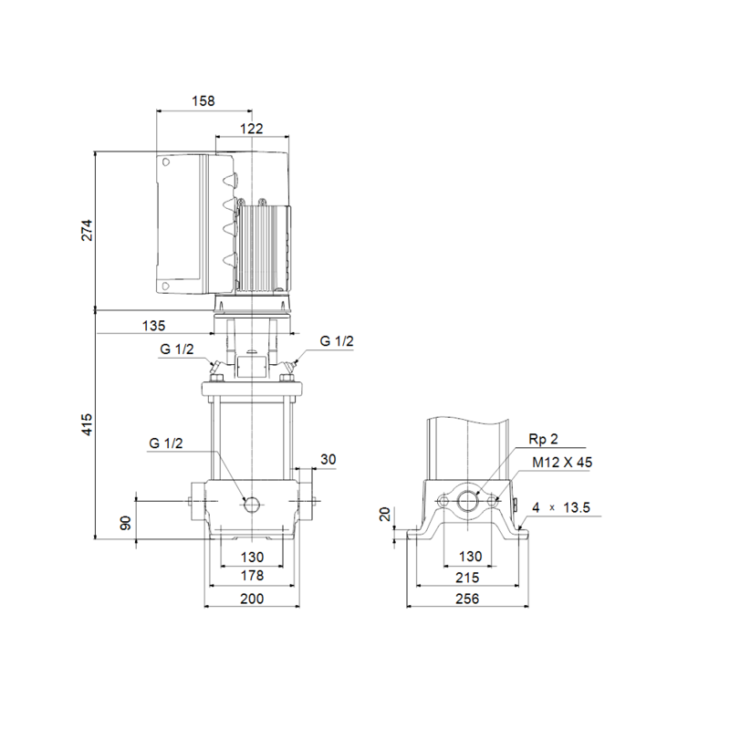 Насос Grundfos CRE 15-1 A-A-A-E-HQQE (арт. 98390713)