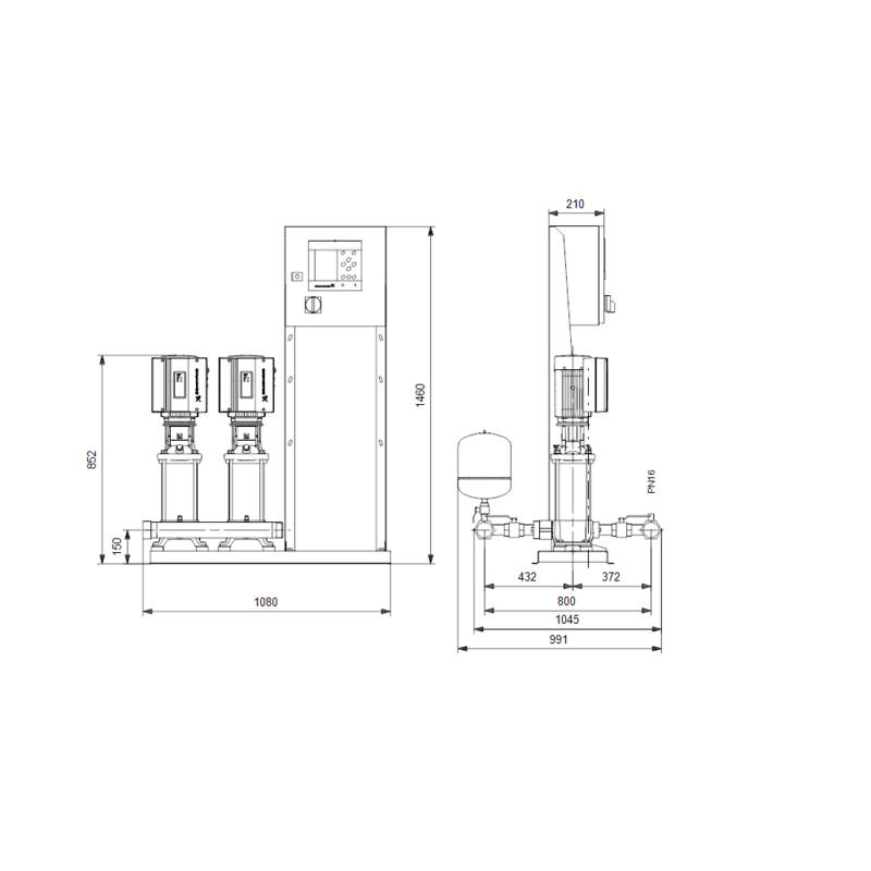 Насосная станция Grundfos HYDRO MPC-E 2 CRE10-5 (арт. 99209207)