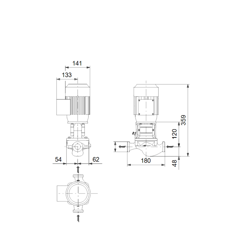 Насос Grundfos TP 32-80/2 A-O-A-BQQE (арт. 98346599)