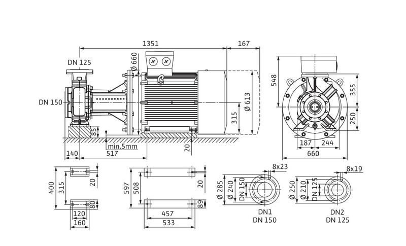 Насос Wilo BL 125/250-160/2 (арт. 2457537)