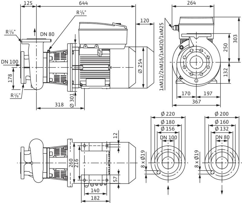 Насос Wilo BL-E80/220-5,5/4 (арт. 2191390)