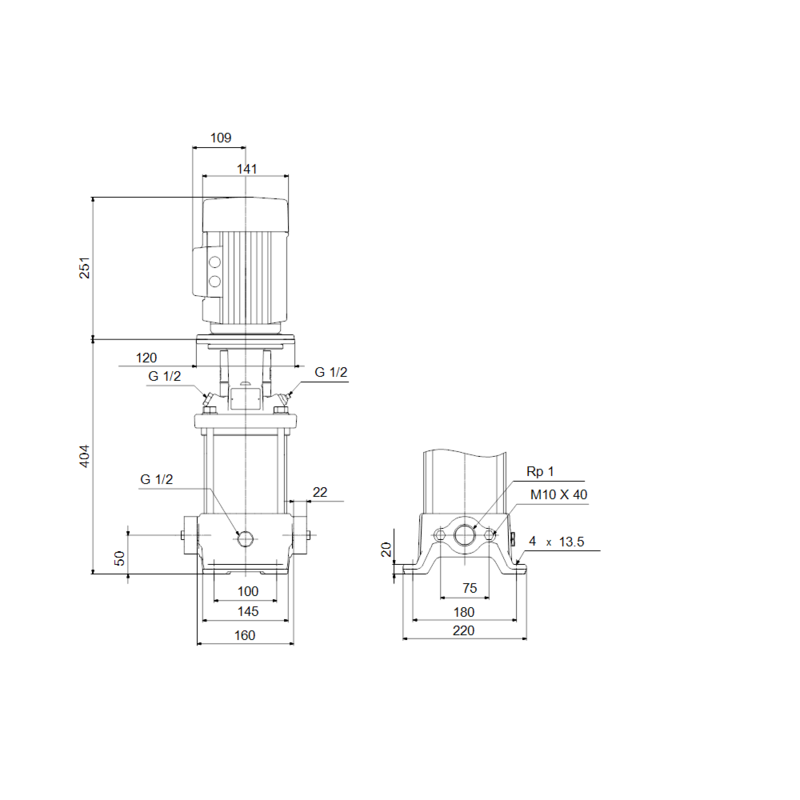 Насос Grundfos CR 3-11 A-A-A-V-HQQV (арт. 96516615)