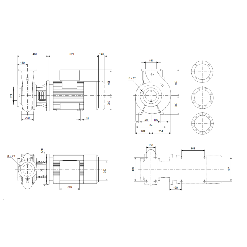 Насос Grundfos NB 125-500/421 A-F2-A-E-BQQE (арт. 98974812)