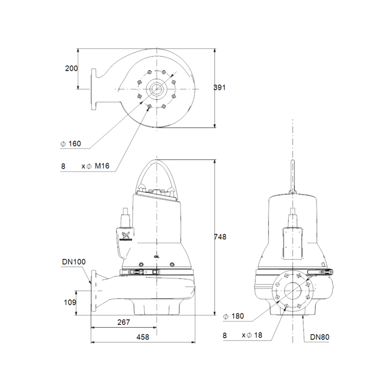 Насос Grundfos SLV.80.100.40.A.4.51D.C (арт. 98626281)