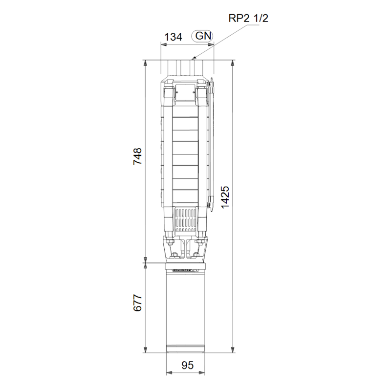 Насос Grundfos SP 17-8N (арт. 12C01908)