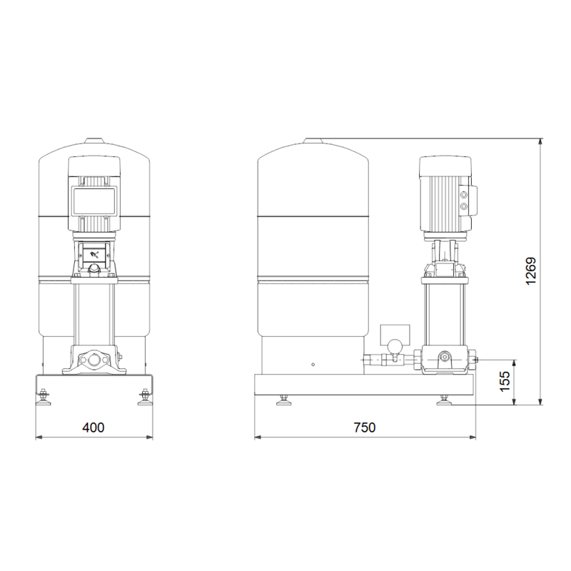 Насосная станция Grundfos HYDRO SOLO-S CR 3-12 HQQE (арт. 96471839)
