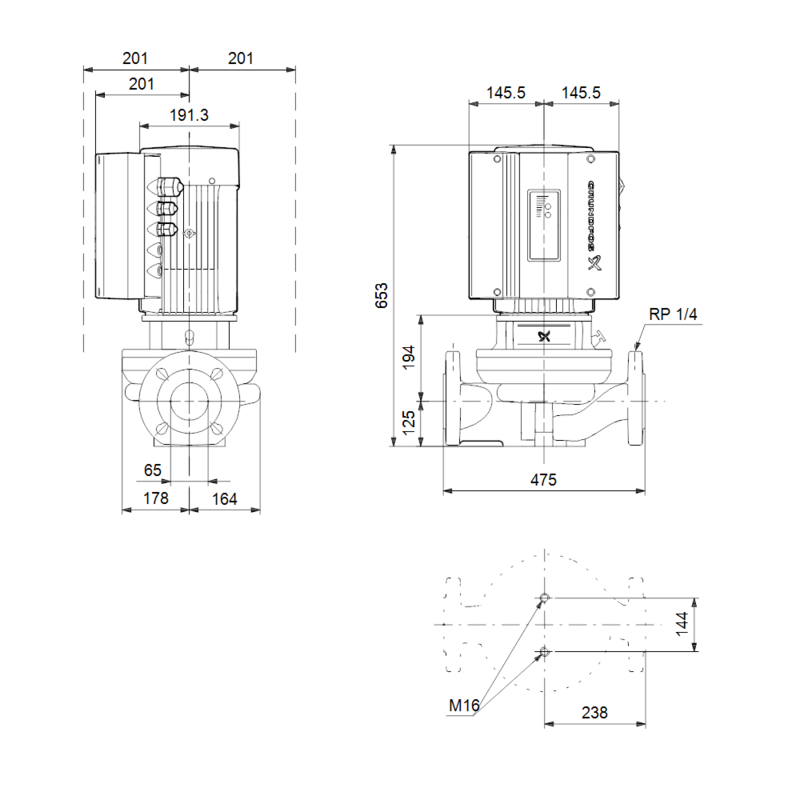 Насос Grundfos TPE 65-240/4-S A-F-A-BQQE (арт. 99114825)