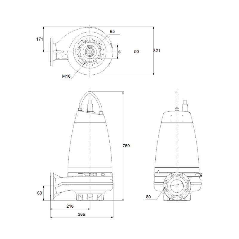 Насос Grundfos SE1.50.80.30.2.50D.B (арт. 96047989)