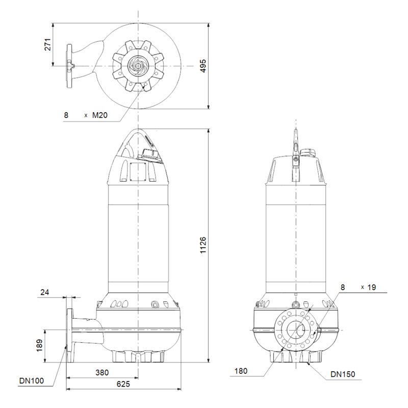 Насос Grundfos SL1.95.100.220.4.52H.S.EX.51D (арт. 99110119)