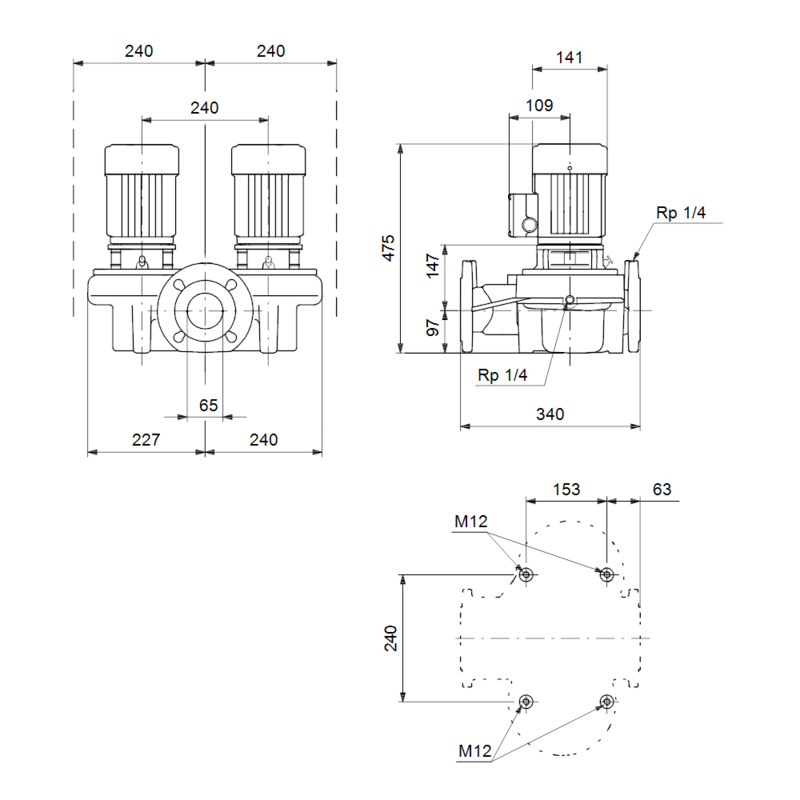 Насос Grundfos TPD 65-60/4 A-F-A-BQQE (арт. 98957998)