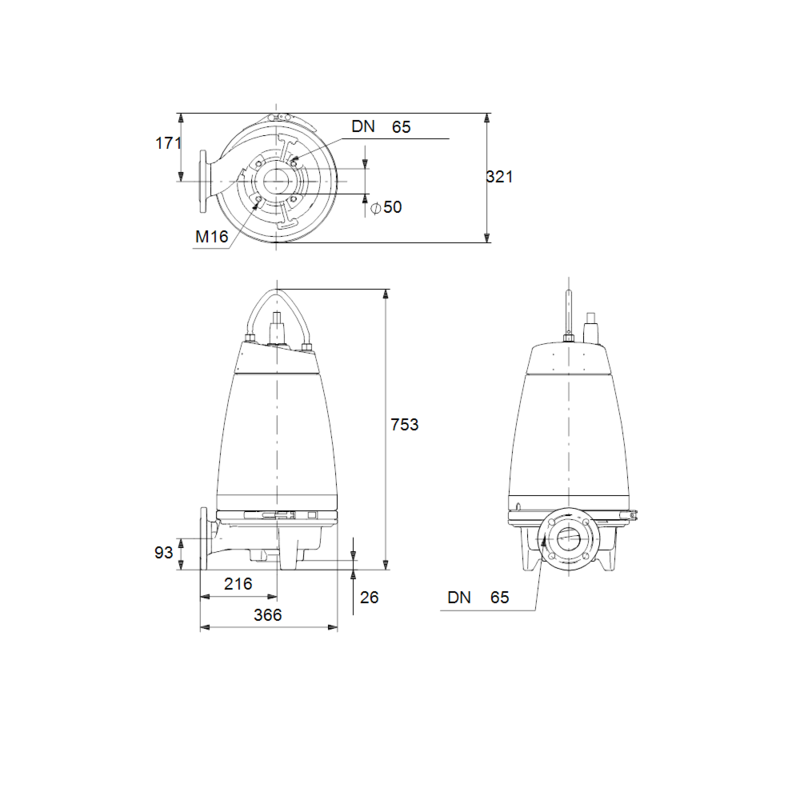 Насос Grundfos SE1.50.65.22.EX.2.50D.B (арт. 96047511)