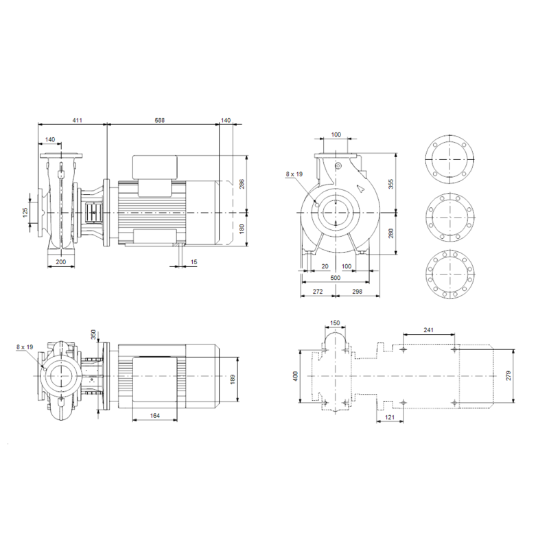 Насос Grundfos NB 100-400/415 EUP A-F2-A-E-BAQE (арт. 98777347)