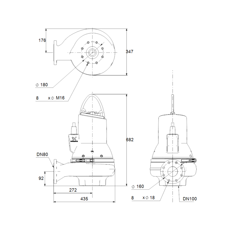 Насос Grundfos SL1.80.80.15.A.EX.4.50D.C (арт. 98626399)