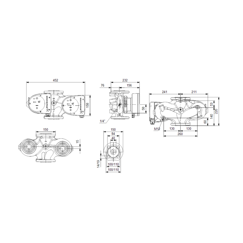 Насос Grundfos MAGNA1 D 40-60 F (арт. 99221294)