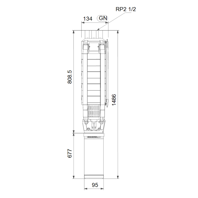 Насос Grundfos SP 17-9 (арт. 12A01909)