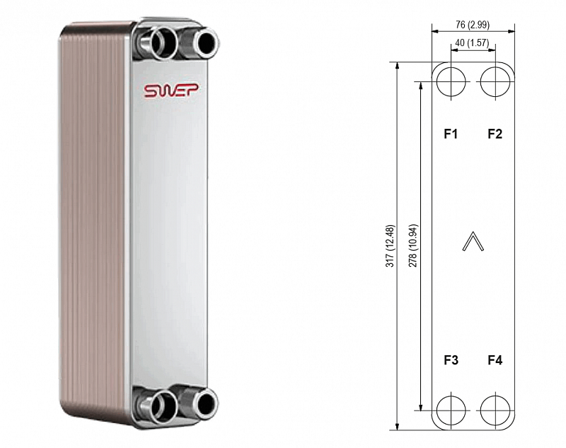 Теплообменник Swep B8T