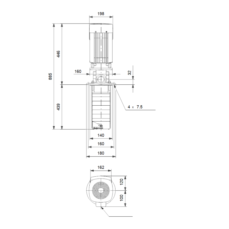 Насос Grundfos MTR 10-7/7 A-W-A-HUUV (арт. 98513586)