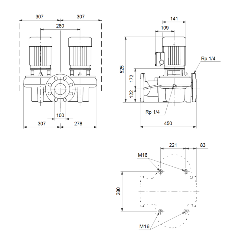Насос Grundfos TPD 100-30/4 A-F-A-BQQE (арт. 98958052)