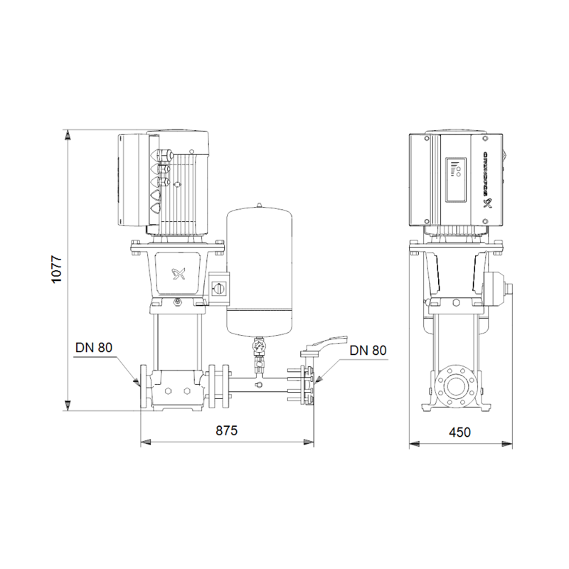 Насосная станция Grundfos HYDRO SOLO E CRE 64-1 HQQE (арт. 91048917)