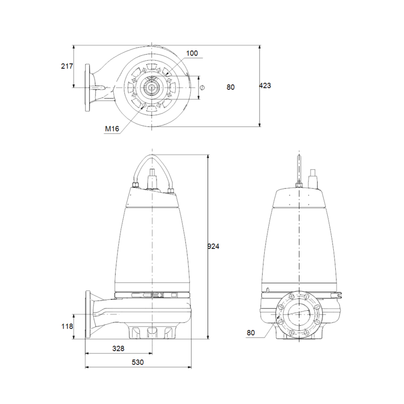 Насос Grundfos SE1.80.80.75.A.EX.4.51D.B (арт. 96177684)