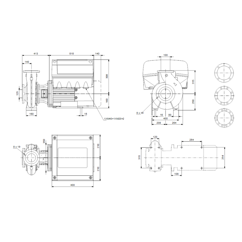 Насос Grundfos NBE 100-315/279 A-F2-A-E-BQQE (арт. 97672228)