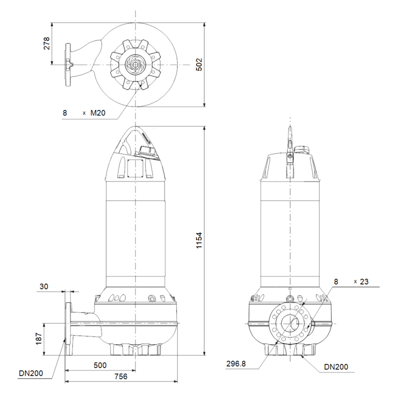 Насос Grundfos SL1.110.200.130.4.52M.S.EX.51D (арт. 98179887)