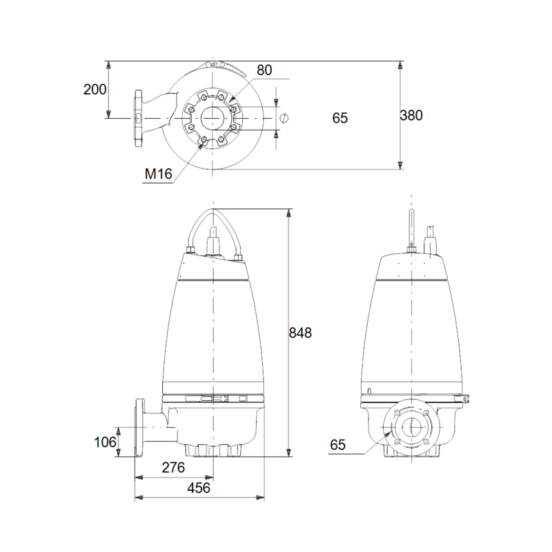Насос Grundfos SEV.65.65.40.2.51D.Q (арт. 98450869)