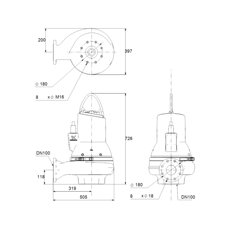 Насос Grundfos SL1.80.100.30.A.EX.4.50D.C (арт. 98626393)