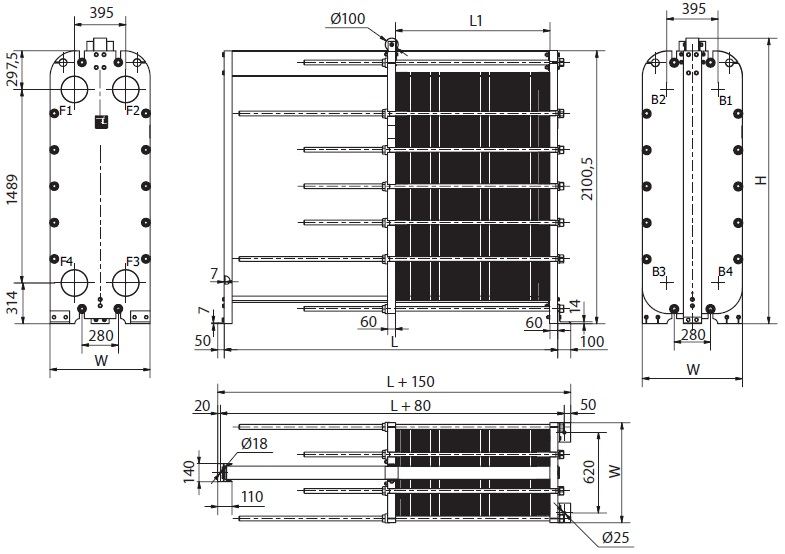 Теплообменник Sondex S100 (S100AD / S100TY)
