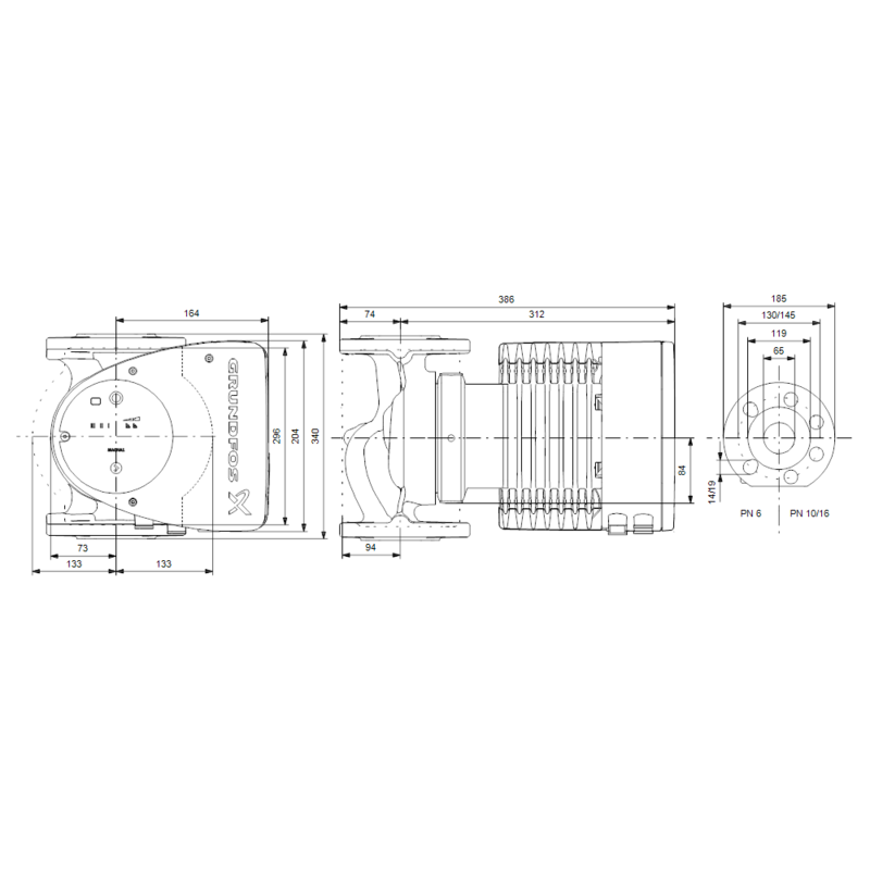 Насос Grundfos MAGNA1 65-60 F (арт. 99221371)