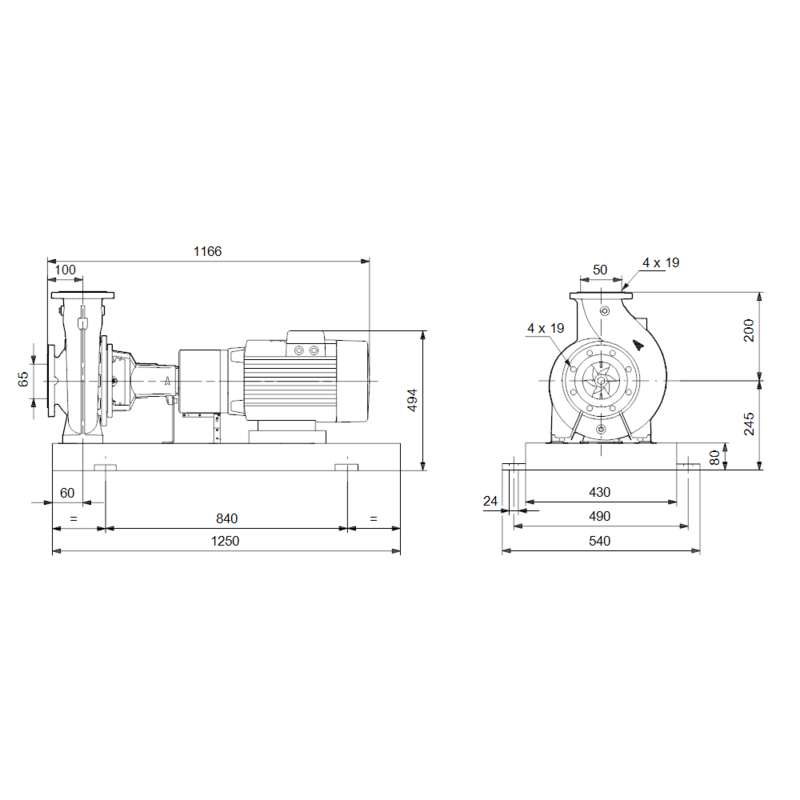 Насос Grundfos NK 50-200/198 A2-F-A-E-BAQE (арт. 97830111)