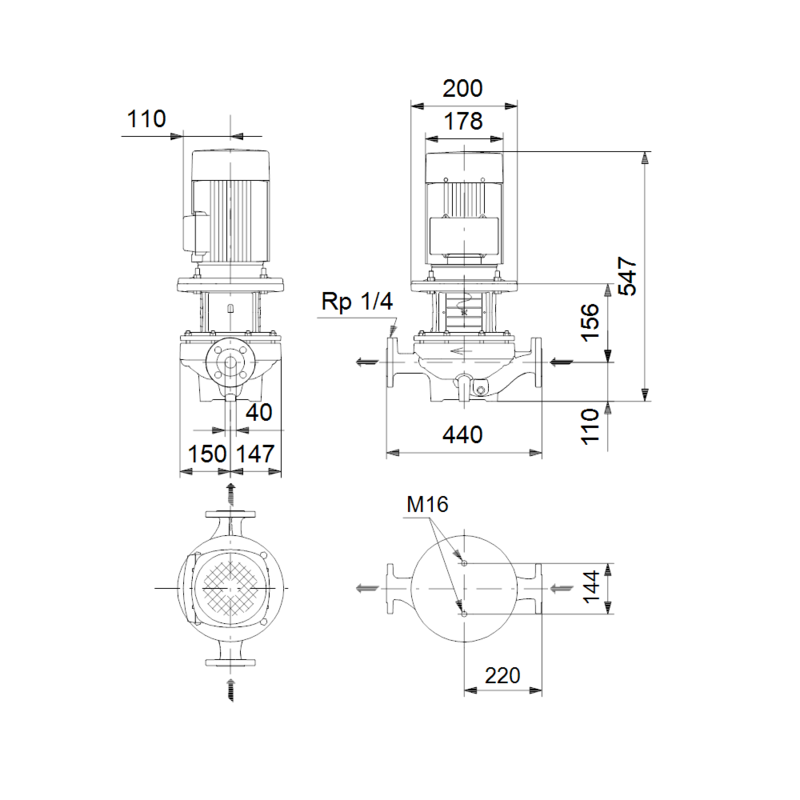 Насос Grundfos TP 40-110/4 A-F-B-BAQE (арт. 98743359)