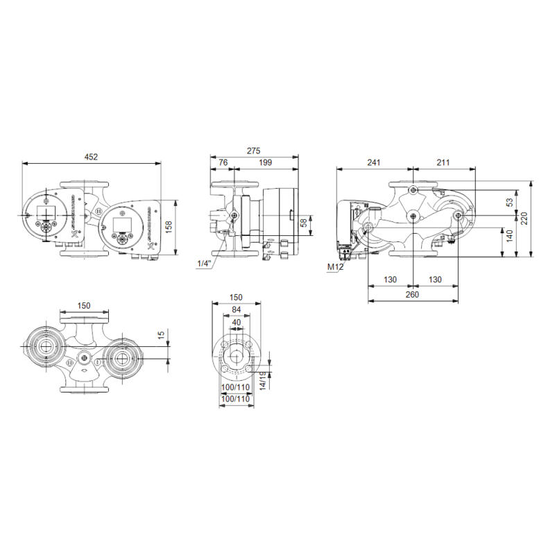 Насос Grundfos MAGNA3 D 40-40 F (арт. 97924461)