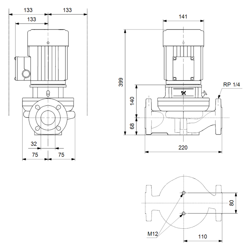 Насос Grundfos TP 32-60/2 A-F-A-BQQE (арт. 98957947)