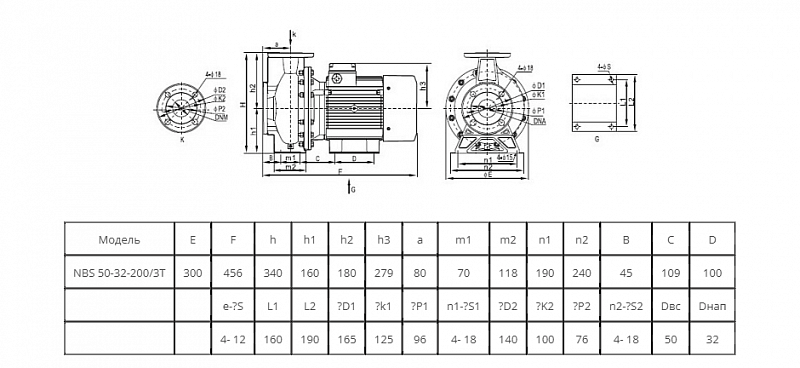 Моноблочный насос Wellmix NBS 50-32-200_3T_380_BQCE (арт. 27019993)