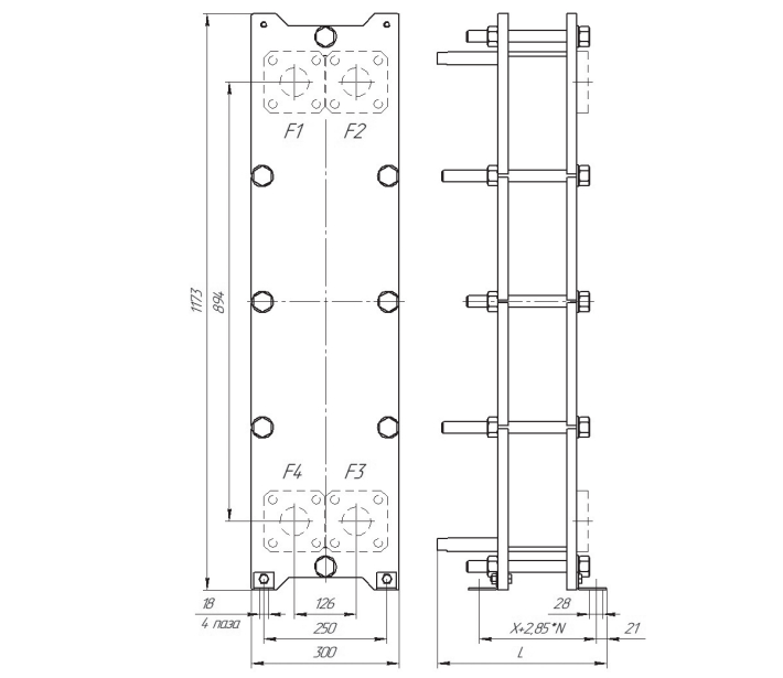 Пластинчатый теплообменник CLEVER CLH50L