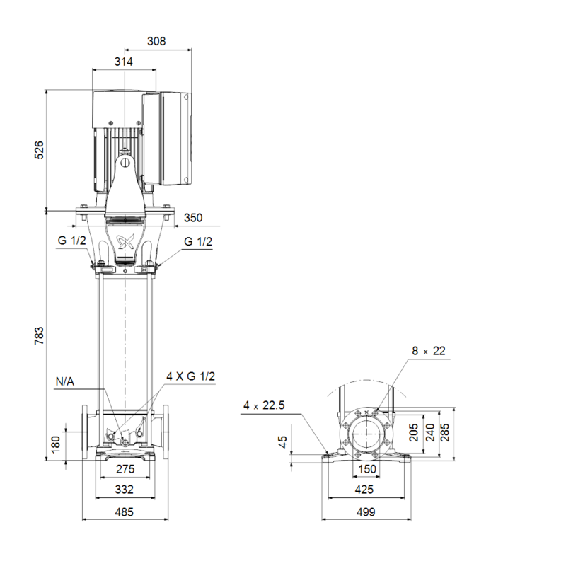 Насос Grundfos CRNE 155-1-1 N-F-A-E-HQQE (арт. 99264465)