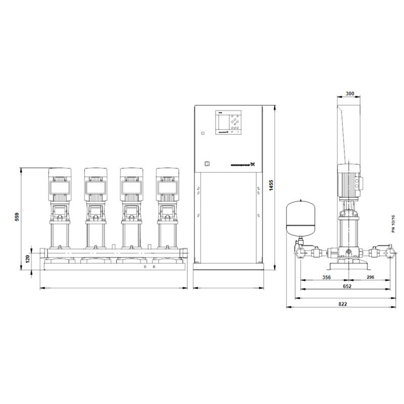 Насосная станция Grundfos HYDRO MPC-F 4CR5-4 (арт. 97520821)
