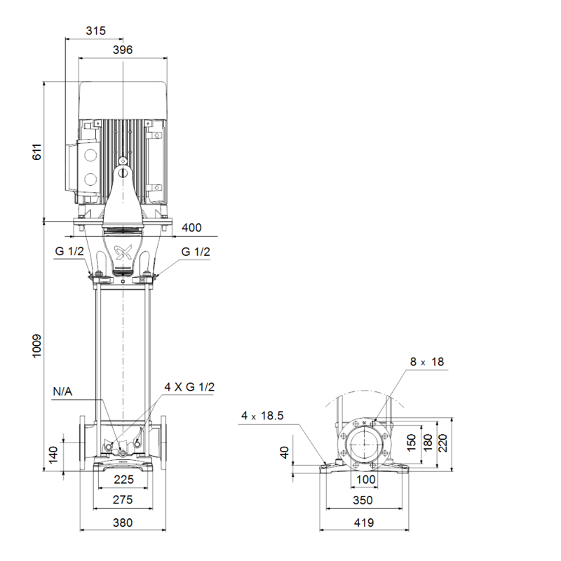 Насос Grundfos CRN 95-4 A-F-A-E-HQQE (арт. 99141763)