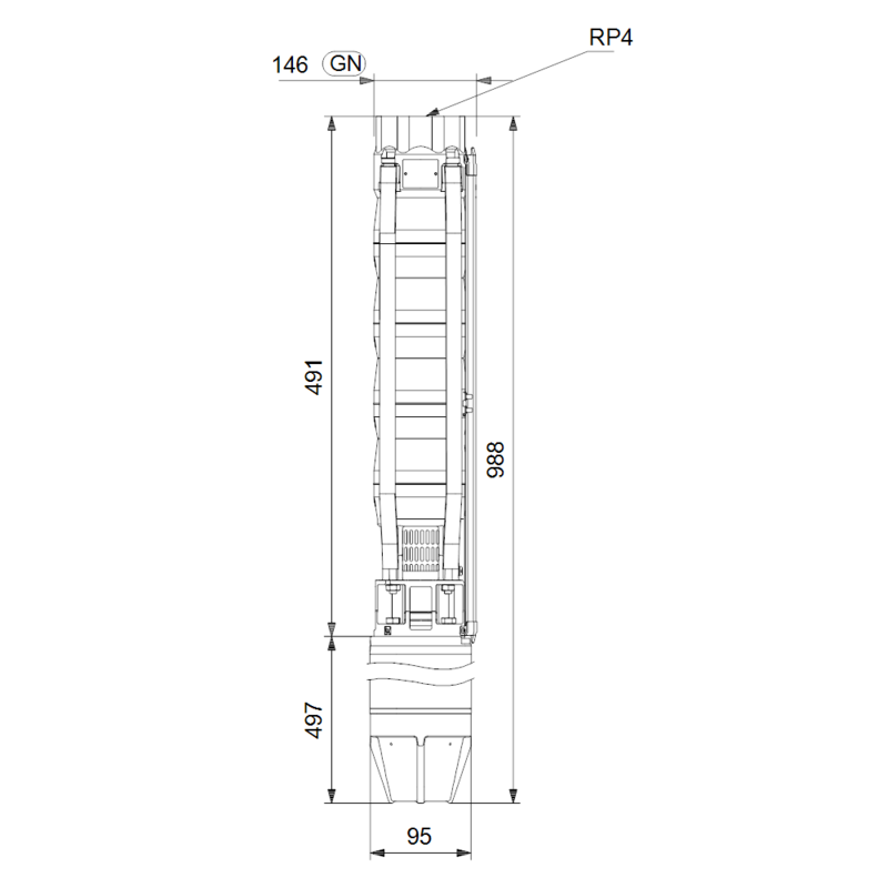 Насос Grundfos SP 60-2-B (арт. 14A019C2)